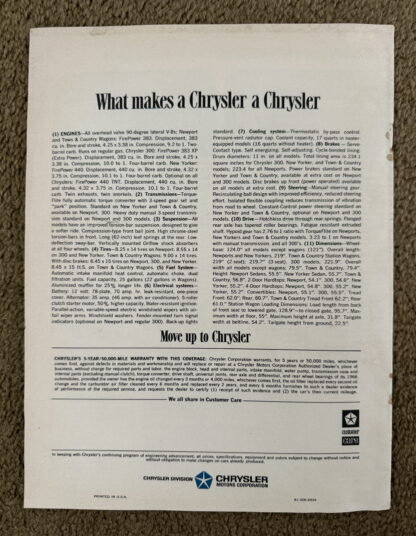1966 Chrysler New Yorker, 300, Newport, Town and Country Range Brochure - Image 18