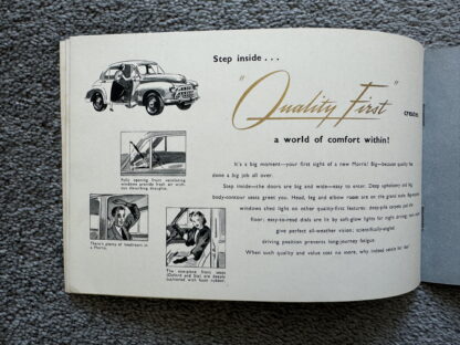 1952 Morris Minor, Oxford, Six, Traveller Brochure - Image 9