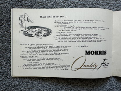1952 Morris Minor, Oxford, Six, Traveller Brochure - Image 17