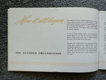 1951 Morris Minor, MG TD, Riley RM New York Motor Show Brochure - Image 3