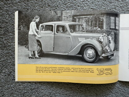 1951 Morris Minor, MG TD, Riley RM New York Motor Show Brochure - Image 9