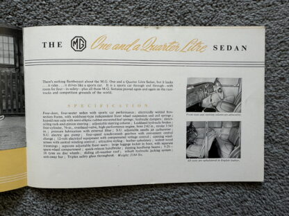 1951 Morris Minor, MG TD, Riley RM New York Motor Show Brochure - Image 10