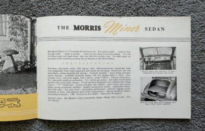 1951 Morris Minor, MG TD, Riley RM New York Motor Show Brochure - Image 12