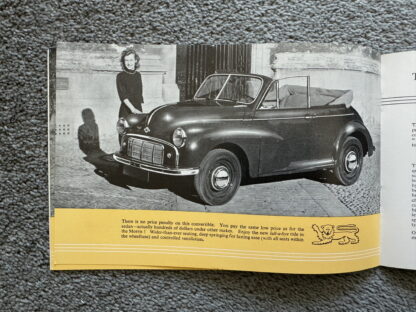 1951 Morris Minor, MG TD, Riley RM New York Motor Show Brochure - Image 13
