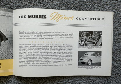 1951 Morris Minor, MG TD, Riley RM New York Motor Show Brochure - Image 14