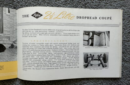 1951 Morris Minor, MG TD, Riley RM New York Motor Show Brochure - Image 16