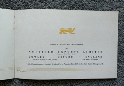 1951 Morris Minor, MG TD, Riley RM New York Motor Show Brochure - Image 22