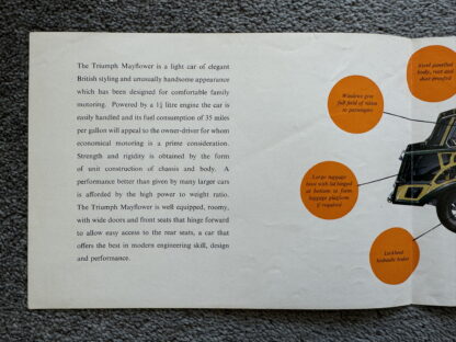 1952 Triumph Mayflower Brochure - Image 2