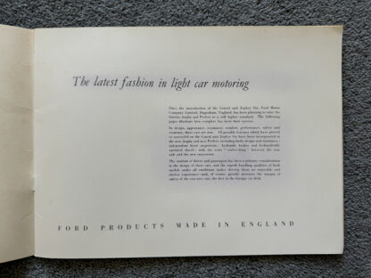 1953 Ford Anglia and Prefect Brochure - Image 2