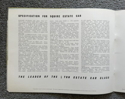 1956 Ford Squire (Prefect) Brochure - Image 13
