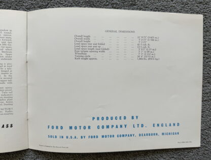 1956 Ford Squire (Prefect) Brochure - Image 14