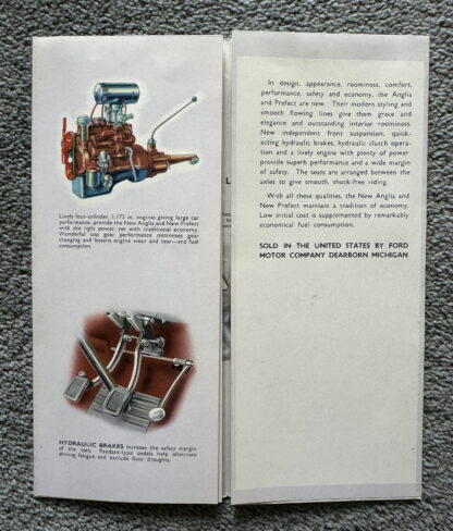 1953 Ford Prefect and Anglia Brochure - Image 2