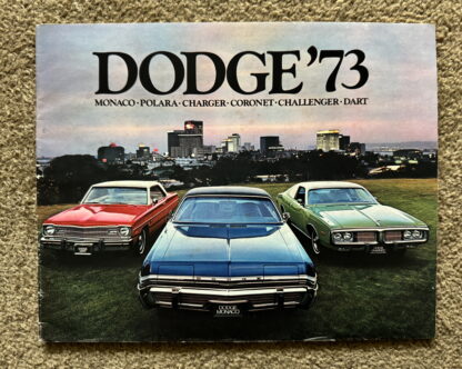 1973 Dodge Range Charger Challenger Coronet Dart Monaco Polara Brochure