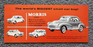 1958 Morris Minor 1000 Brochures