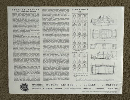 1957 Morris Minor 1000 and Traveller Brochure - Image 14