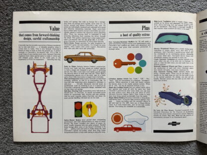 1962 Chevrolet Range Brochure Impala Bel Air Biscayne Corvette Corvair - Image 8