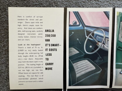 1961 Ford Anglia Van Brochure 250, 350 - Image 8