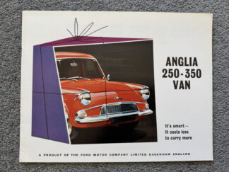 1961 Ford Anglia Van Brochure 250, 350