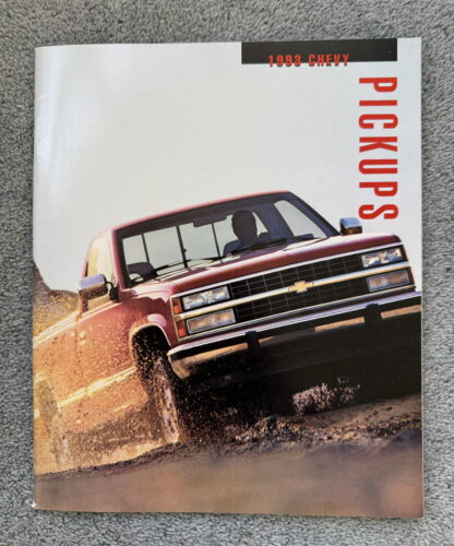 1993 Chevrolet Trucks Pickup Brochure C/K, S10, Silverado, Cheyenne