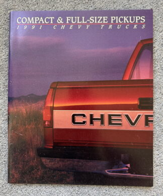 1991 Chevrolet Trucks Pickup Brochure C/K, S10, R/V, Silverado, Cheyenne