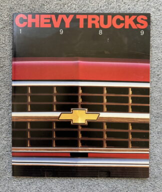1989 Chevrolet Trucks Pickup Brochure C/K, S10, Astro, Blazer, Sportvan