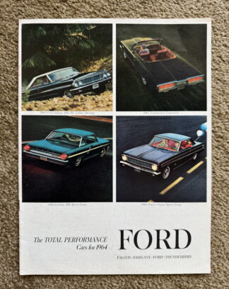 1964 Ford Range Brochure Falcon, Thunderbird, Galaxie, Fairlane