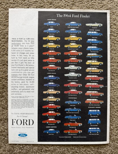 1964 Ford Range Brochure Falcon, Thunderbird, Galaxie, Fairlane - Image 7