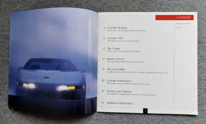 1991 Chevrolet Corvette Brochure - Image 3