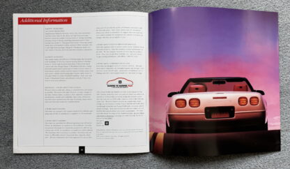 1991 Chevrolet Corvette Brochure - Image 19