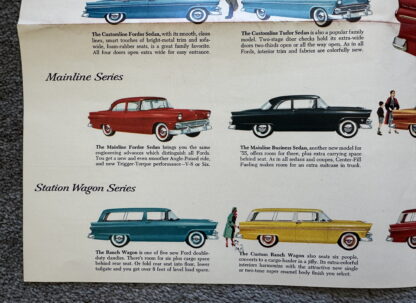 1955 Ford Range Brochure Fairlane, Customline, Mainline, Wagons - Image 4