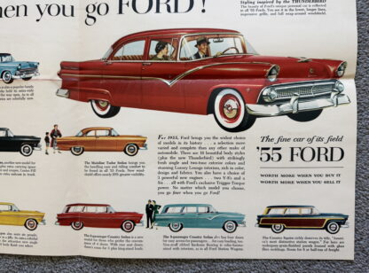 1955 Ford Range Brochure Fairlane, Customline, Mainline, Wagons - Image 5