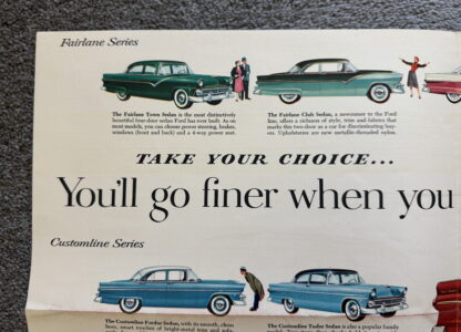 1955 Ford Range Brochure Fairlane, Customline, Mainline, Wagons - Image 7