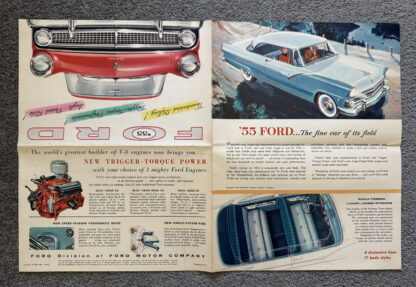 1955 Ford Range Brochure Fairlane, Customline, Mainline, Wagons - Image 10