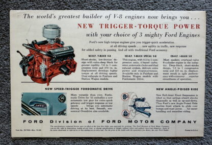 1955 Ford Range Brochure Fairlane, Customline, Mainline, Wagons - Image 11