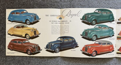 1937 Chrysler Royal, Imperial, Airflow Range Brochure - Image 8