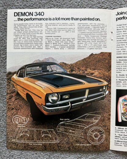 1971 Dodge SCAT Pack Brochure Challenger, Charger R/T, Demon, Super Bee - Image 6