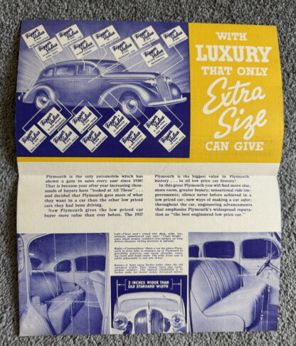 1937 Plymouth De Luxe Range Brochure - Image 2
