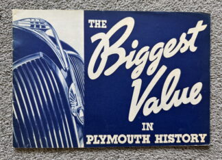 1937 Plymouth De Luxe Range Brochure