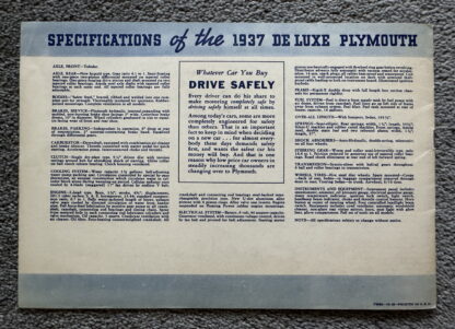 1937 Plymouth De Luxe Range Brochure - Image 15
