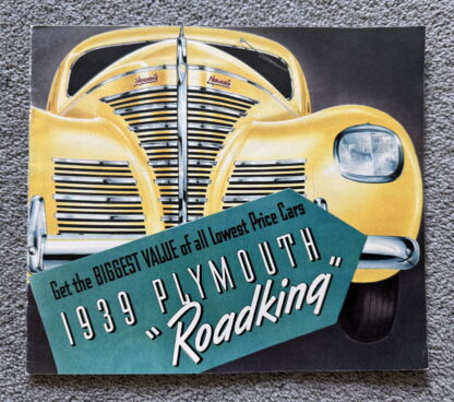 1939 Plymouth Roadking Range Brochure
