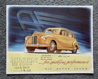 1949 Austin A40 Devon Brochure
