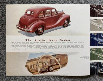 1949 Austin A40 Devon Brochure - Image 2