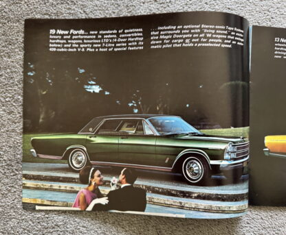 1966 Ford Range Preview Brochure Falcon Mustang Fairlane Galaxie Thunderbird - Image 2