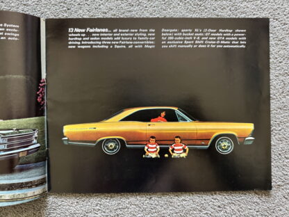1966 Ford Range Preview Brochure Falcon Mustang Fairlane Galaxie Thunderbird - Image 3