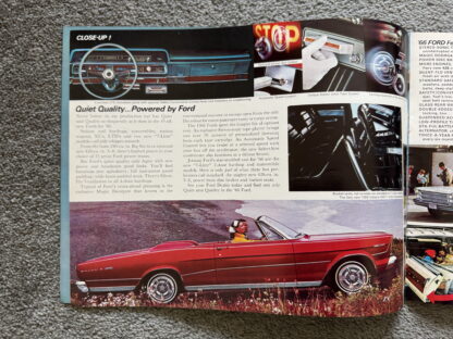 1966 Ford Range Preview Brochure Falcon Mustang Fairlane Galaxie Thunderbird - Image 6