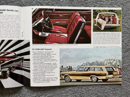 1966 Ford Range Preview Brochure Falcon Mustang Fairlane Galaxie Thunderbird - Image 9