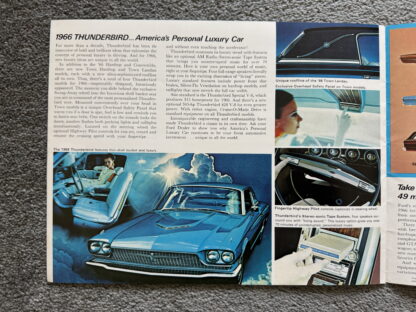 1966 Ford Range Preview Brochure Falcon Mustang Fairlane Galaxie Thunderbird - Image 14