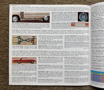 1963 Chevrolet Range Brochure Impala, Bel Air, Biscayne - Image 8