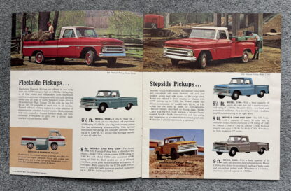 1964 Chevrolet Pickup Brochure C10, C20, C30 Fleetside, Stepside, Rampside - Image 2