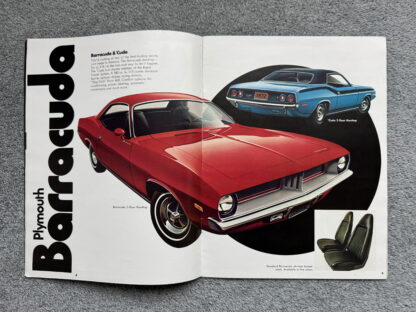 1972 Plymouth Chrysler Range Brochure Valiant, Fury, Barracuda, Satellite - Image 5